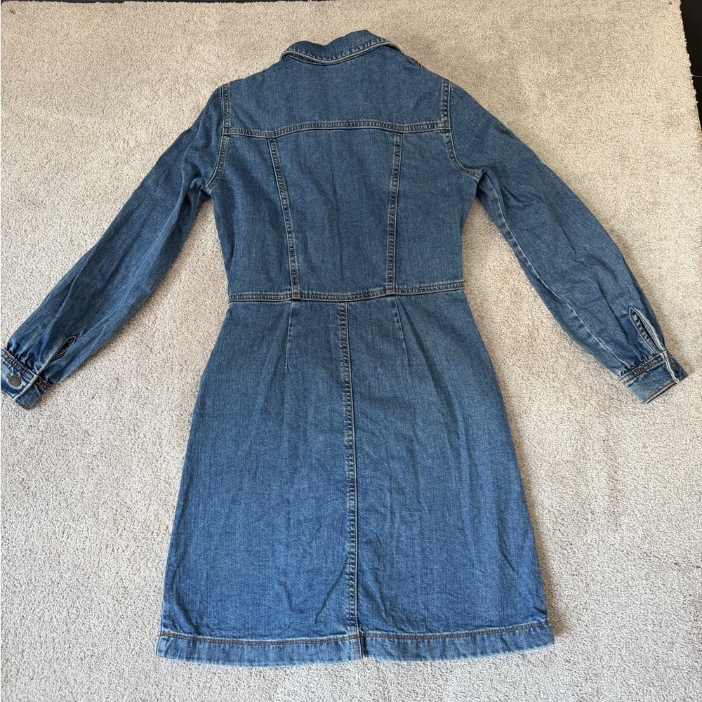 Ophelia Roe Women's Blue Denim Long Sleeve Dress Size‎ 4 - Picture 10 of 10